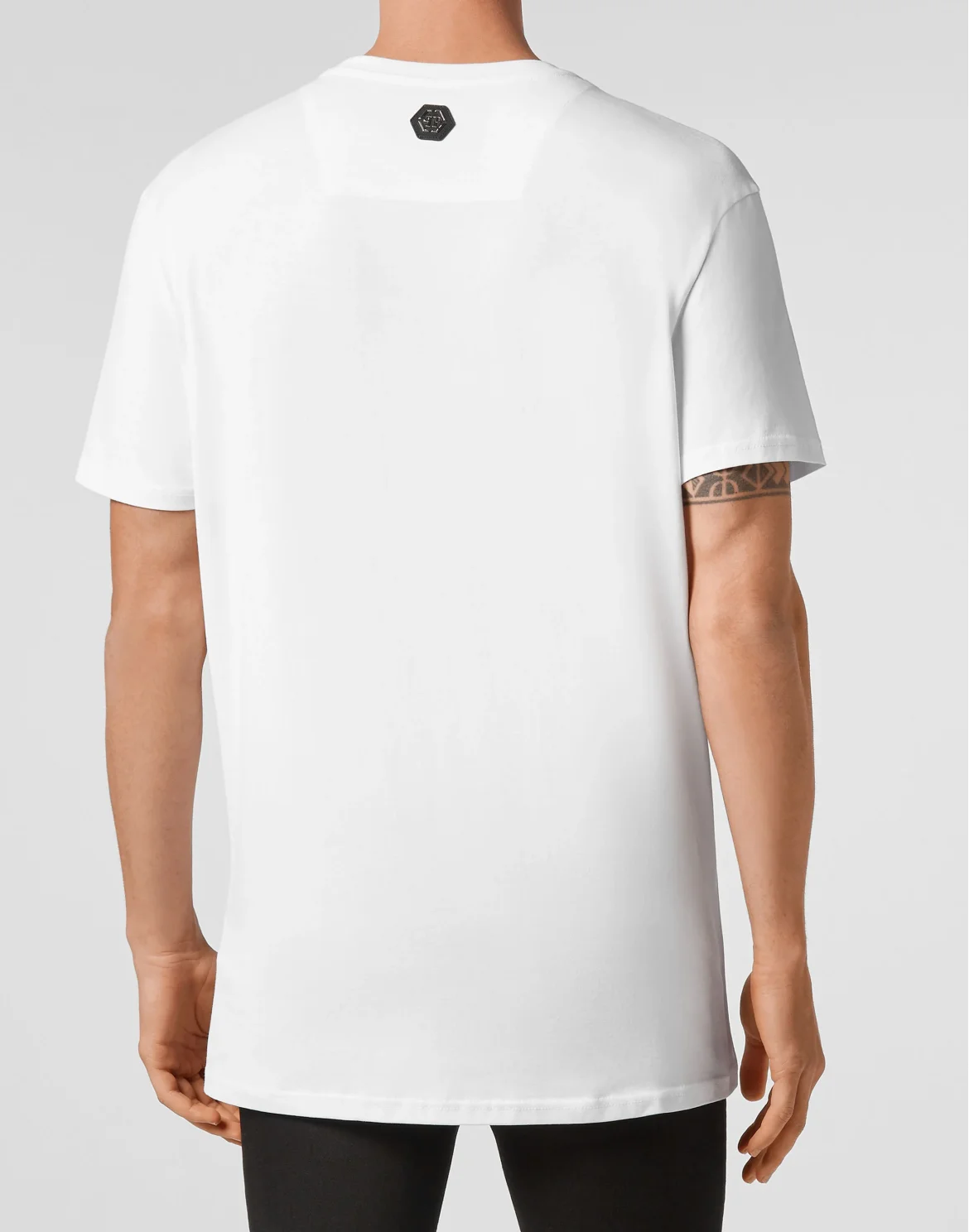 T-shirt Round Neck SS Outline Skull, цвет: Белый