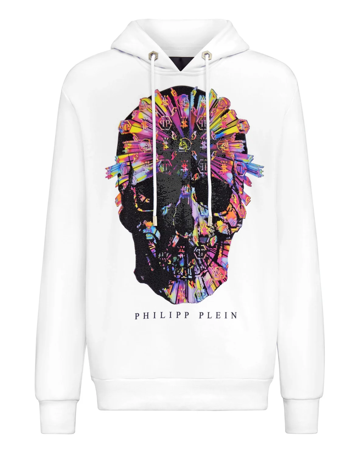 Hoodie sweatshirt Colorful Skull, цвет: Белый