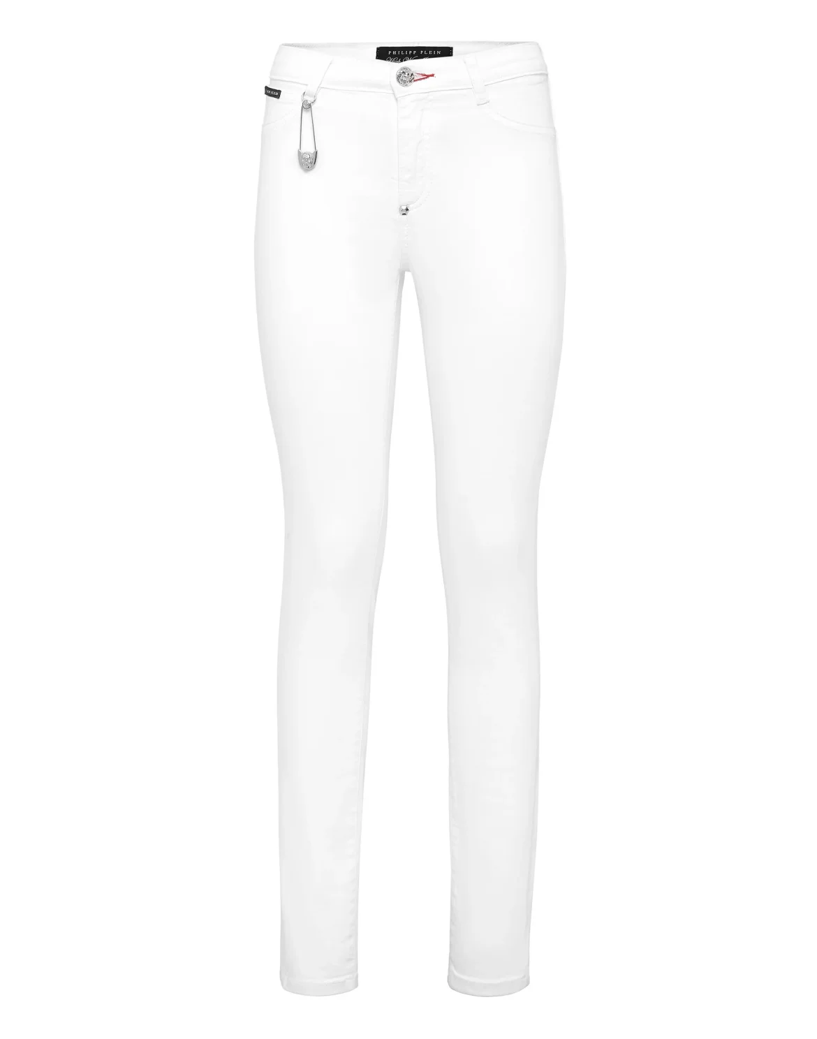 High Waist Jegging Pins Iconic Plein, цвет: Белый