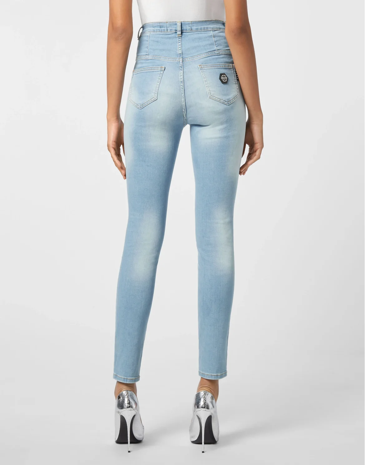 Denim Super High Waist Jegging, цвет: Черный