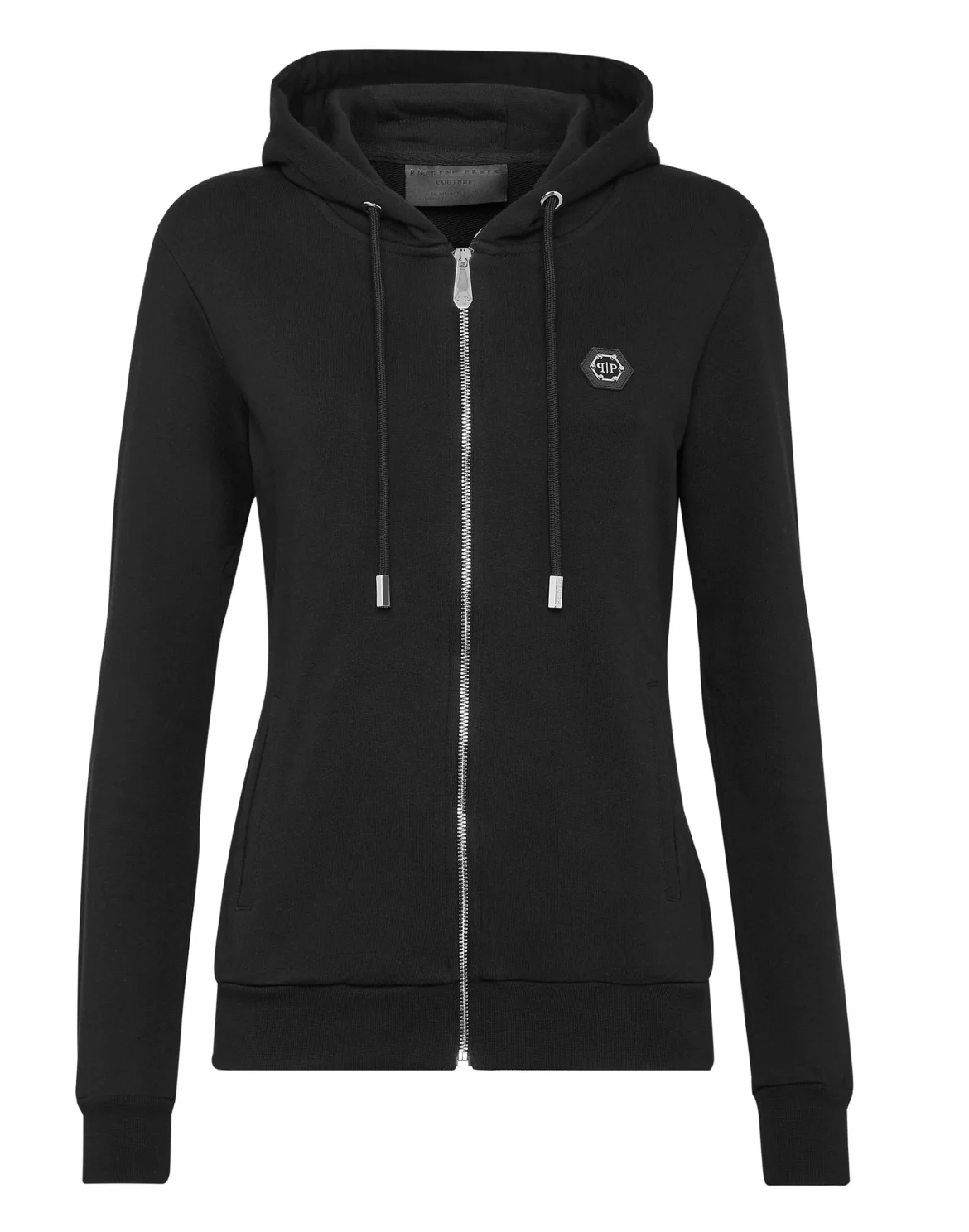 Hoodie Sweatjacket Full Zip, цвет: Черный