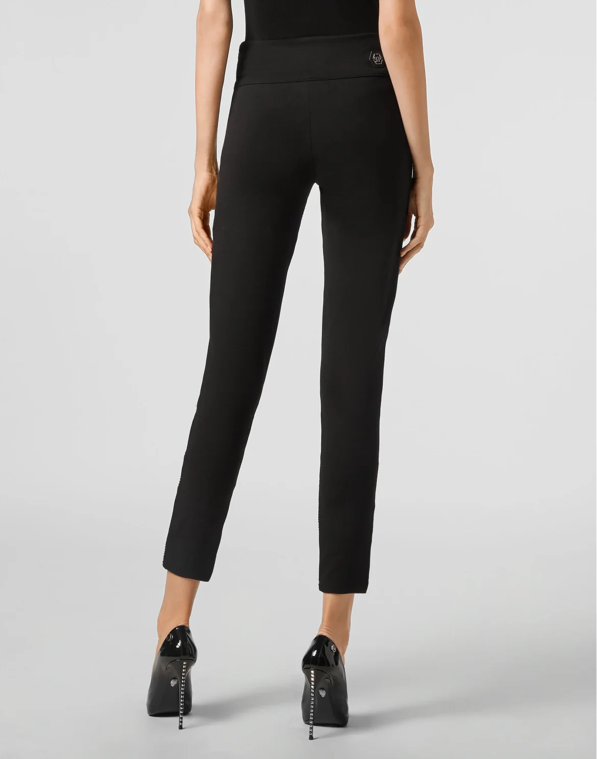 Jogging Biker Leggings Iconic Plein, цвет: Черный