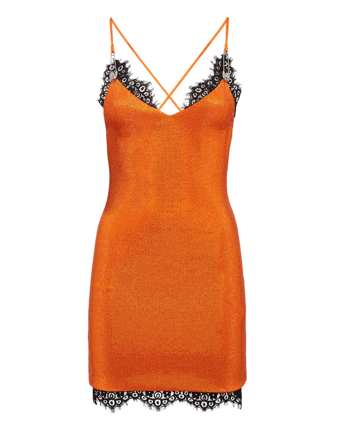 Short Dress Crystal, цвет: Оранжевый
