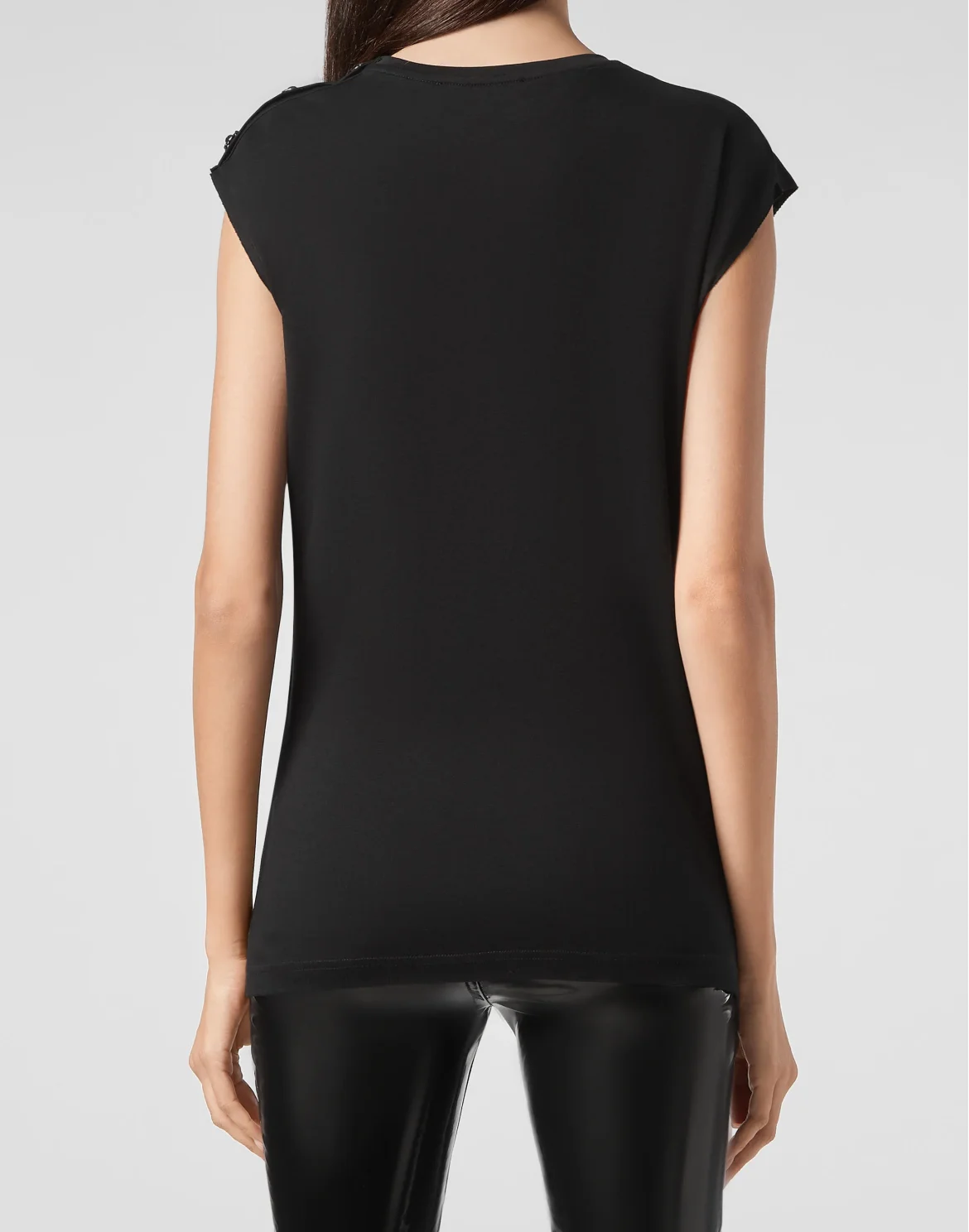 T-shirt Round Neck SS Iconic Plein, цвет: Черный