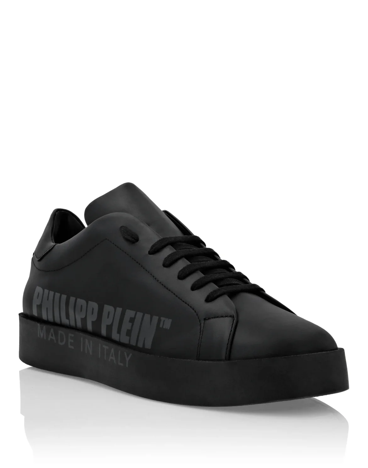 Leather Lo-Top Sneakers Philipp Plein TM, цвет: Черный