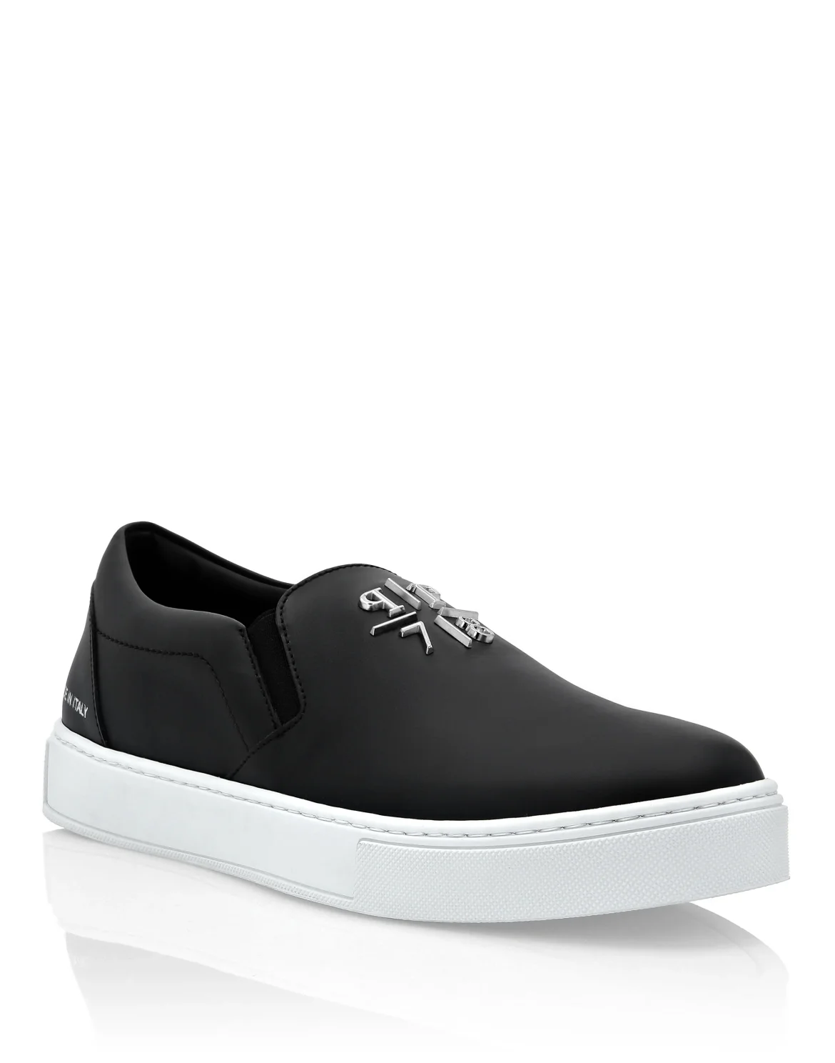 Leather Slip On Philipp Plein TM, цвет: Черный