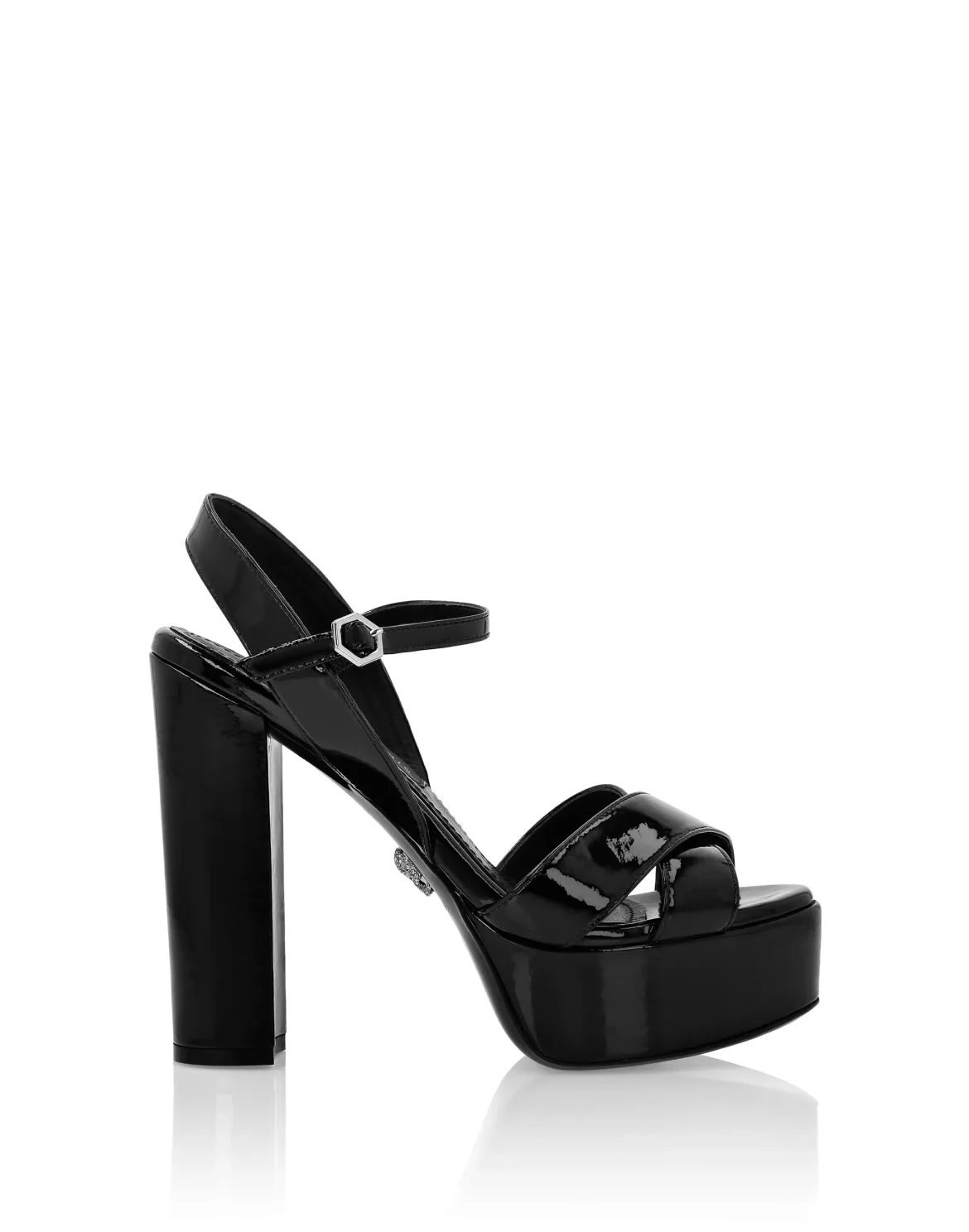 Patent leather Sandals High Heels Iconic Plein, цвет: Черный