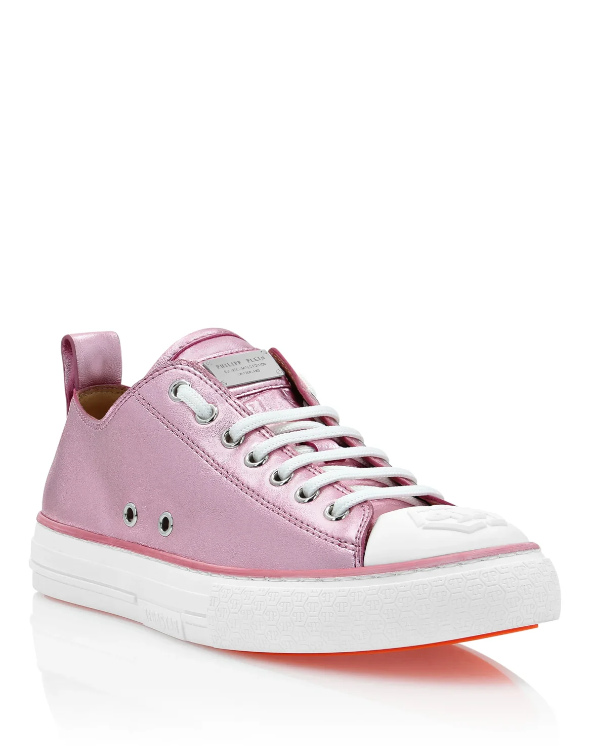 Laminated Leather Lo-Top Sneakers Megastar, цвет: Розовый