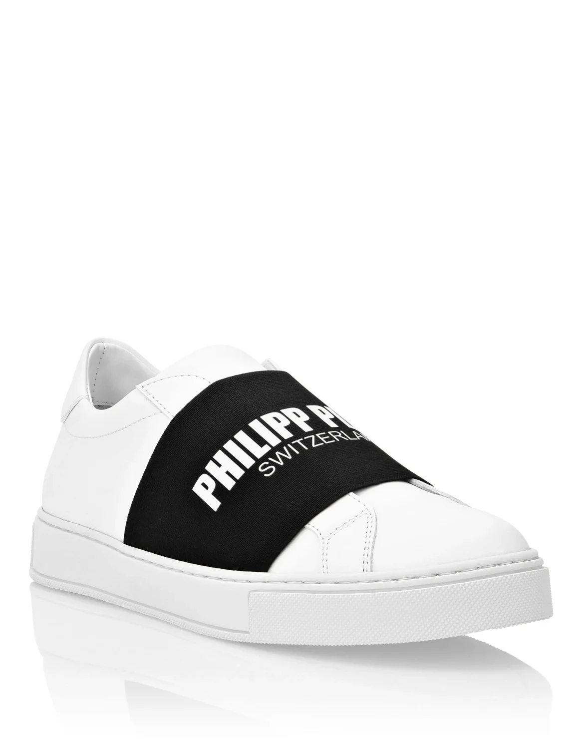 Leather Lo-Top Sneakers Philipp Plein TM, цвет: Белый