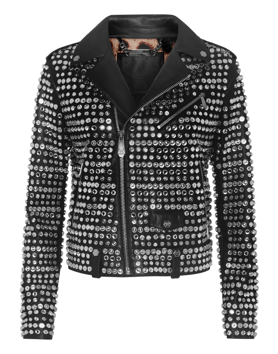 LIMITED  EDITION  CRYSTAL  BIKER with Crystals, цвет: Черный
