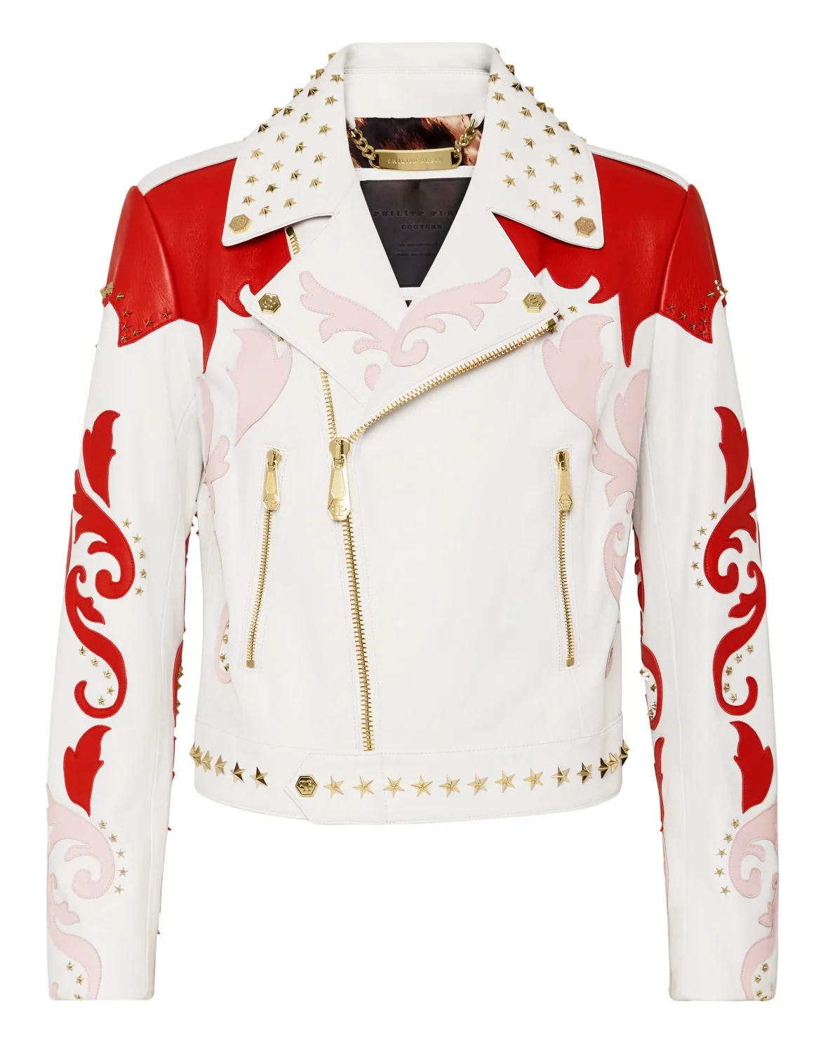 RODEO  INTARSIA  LEATHER BIKER, цвет: Белый