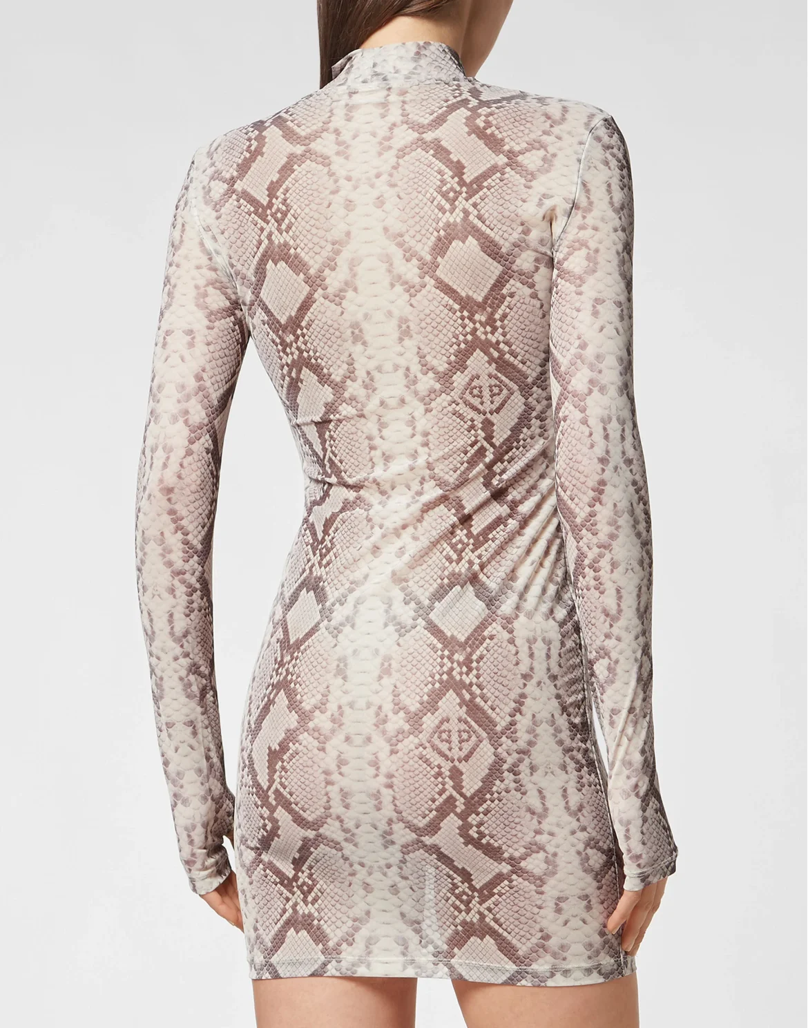 Tulle Mini Dress Python Print, цвет: Мультиколор