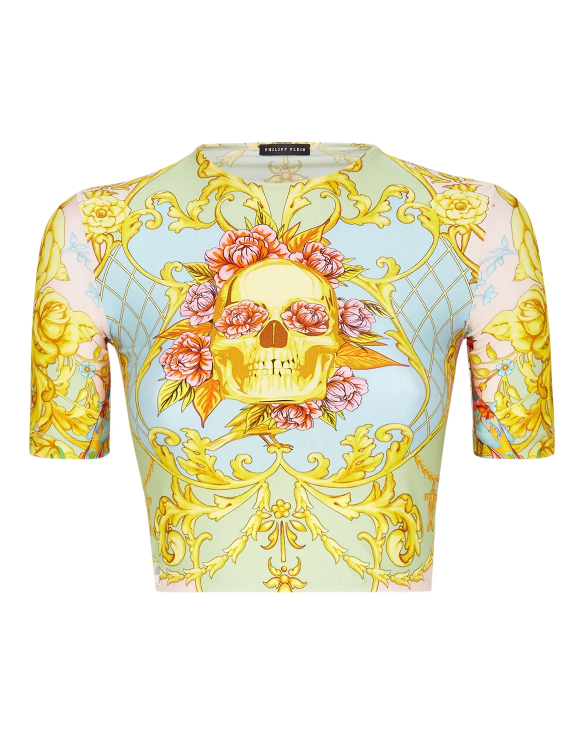 Crop Top SS Baroque, цвет: Мультиколор