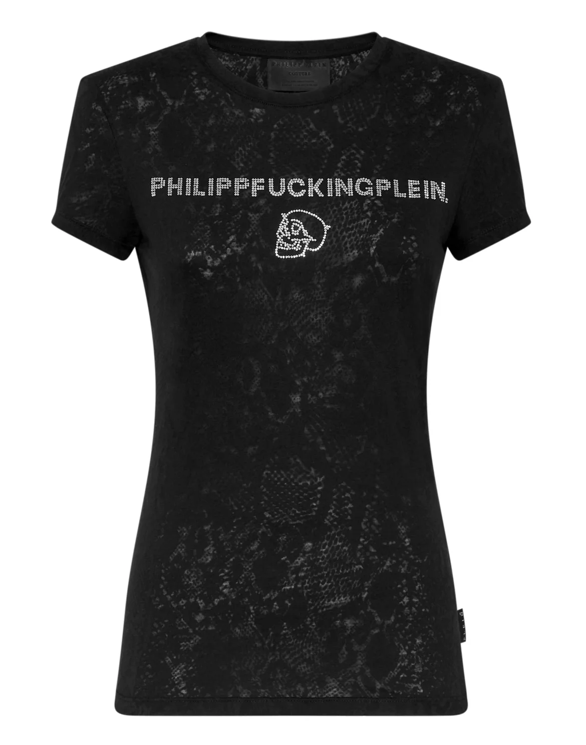 T-shirt Sexy Pure Philipp Plein TM with Crystals, цвет: Черный