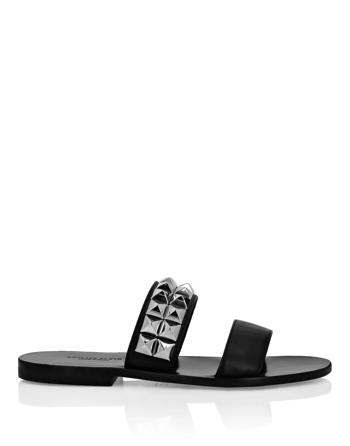 Sandals Flat Studs, цвет: Черный