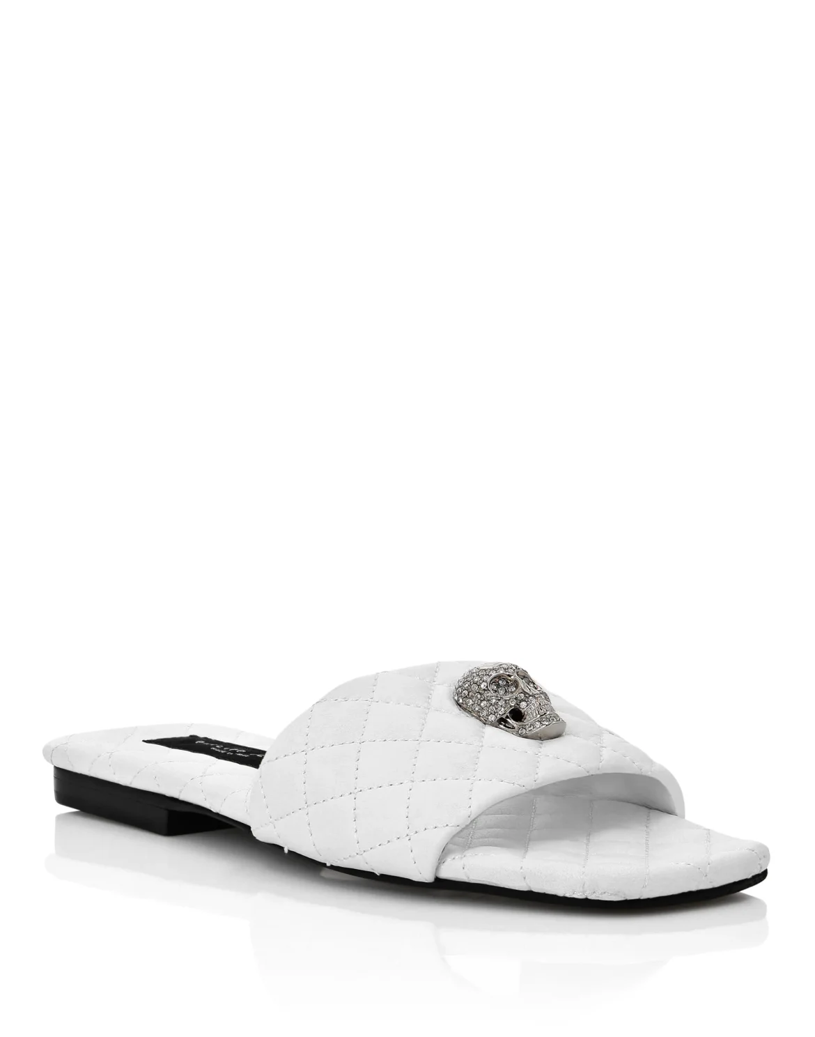 Sandals Flat Crystal Skull, цвет: Белый