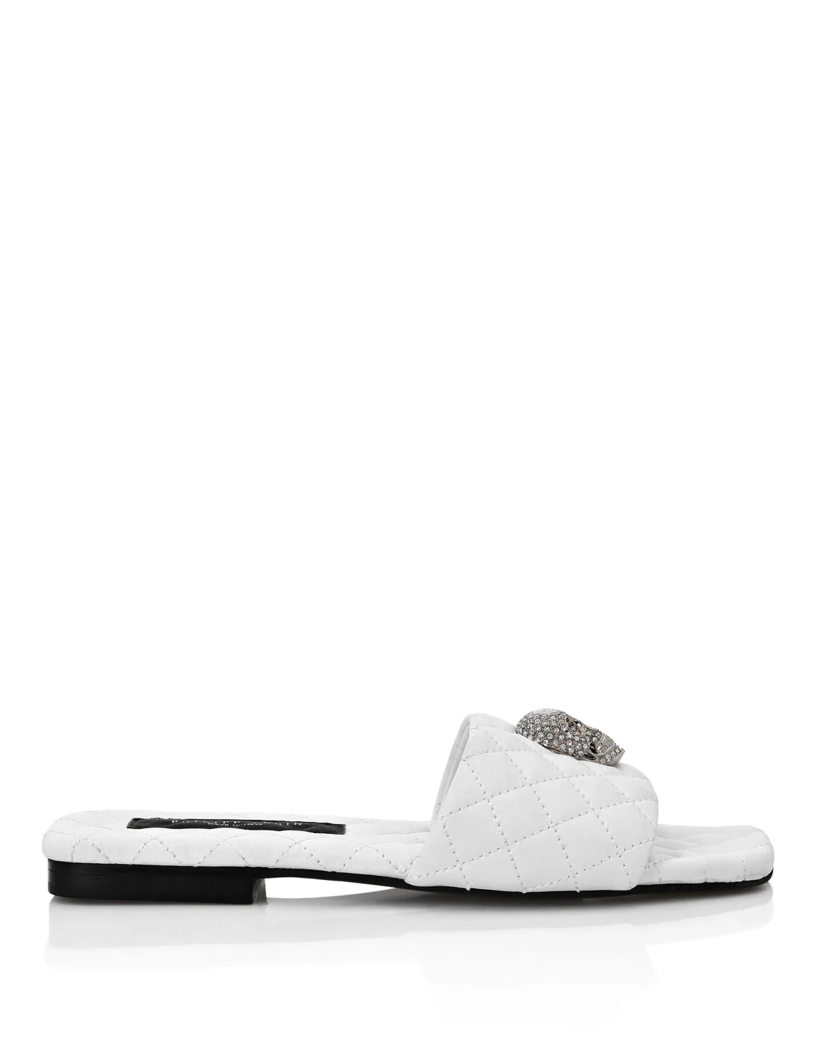 Sandals Flat Crystal Skull, цвет: Белый