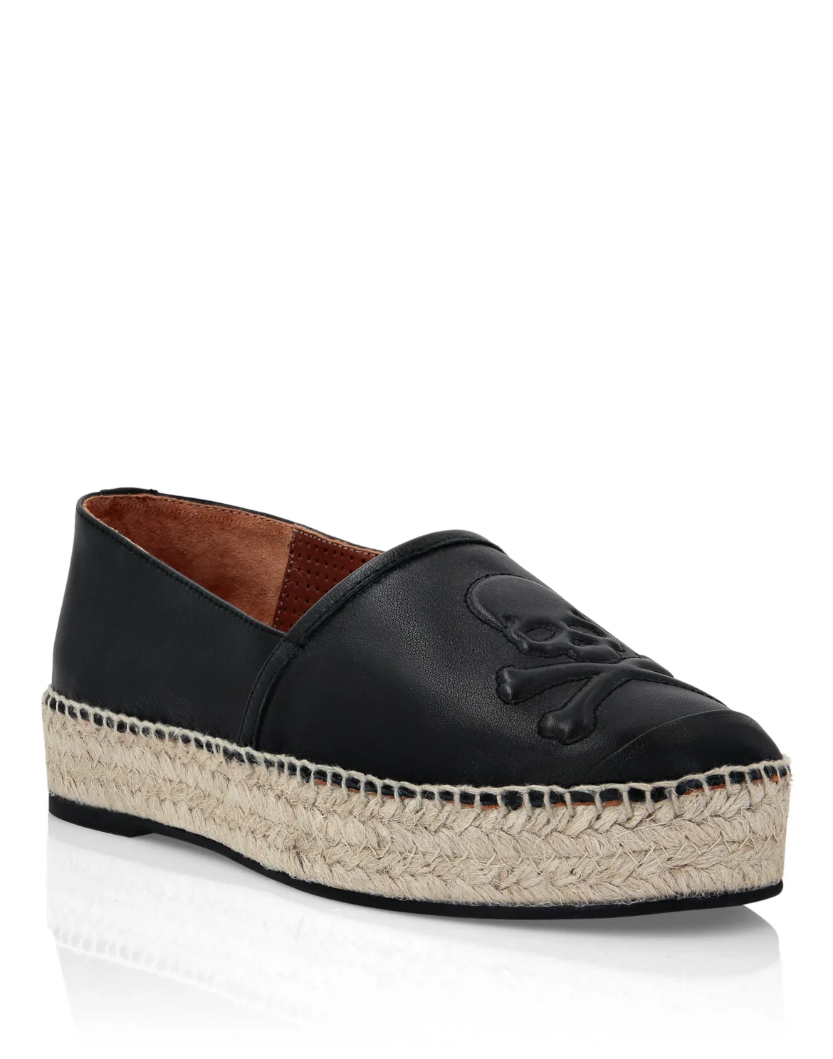 Leather Espadrillas, цвет: Черный