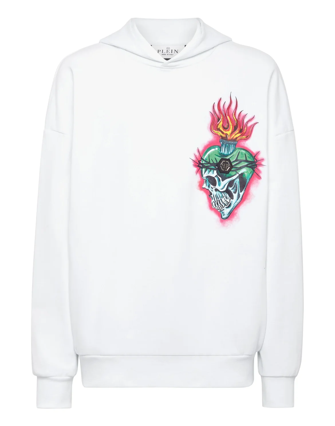 Hoodie Sweatshirt Love Tattoo, цвет: Белый
