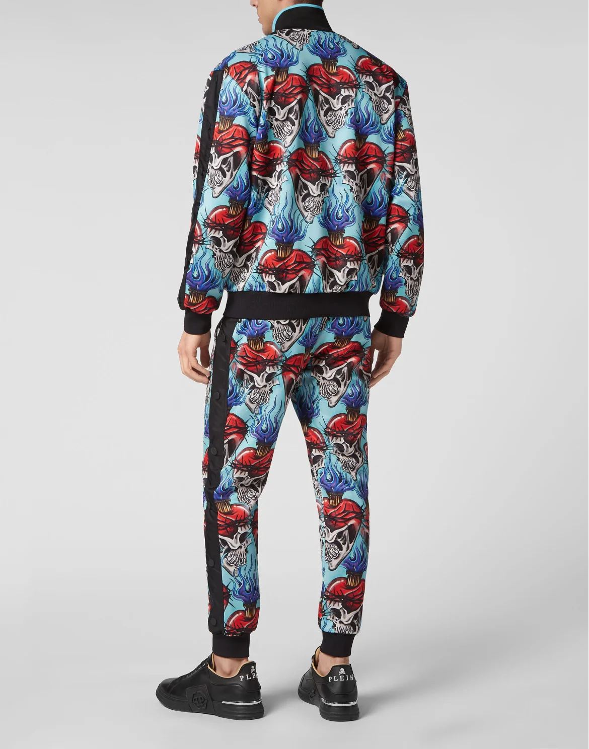 Triacetate Jogging Tracksuit: Top/Trousers Love Tattoo, цвет: Бирюзовый