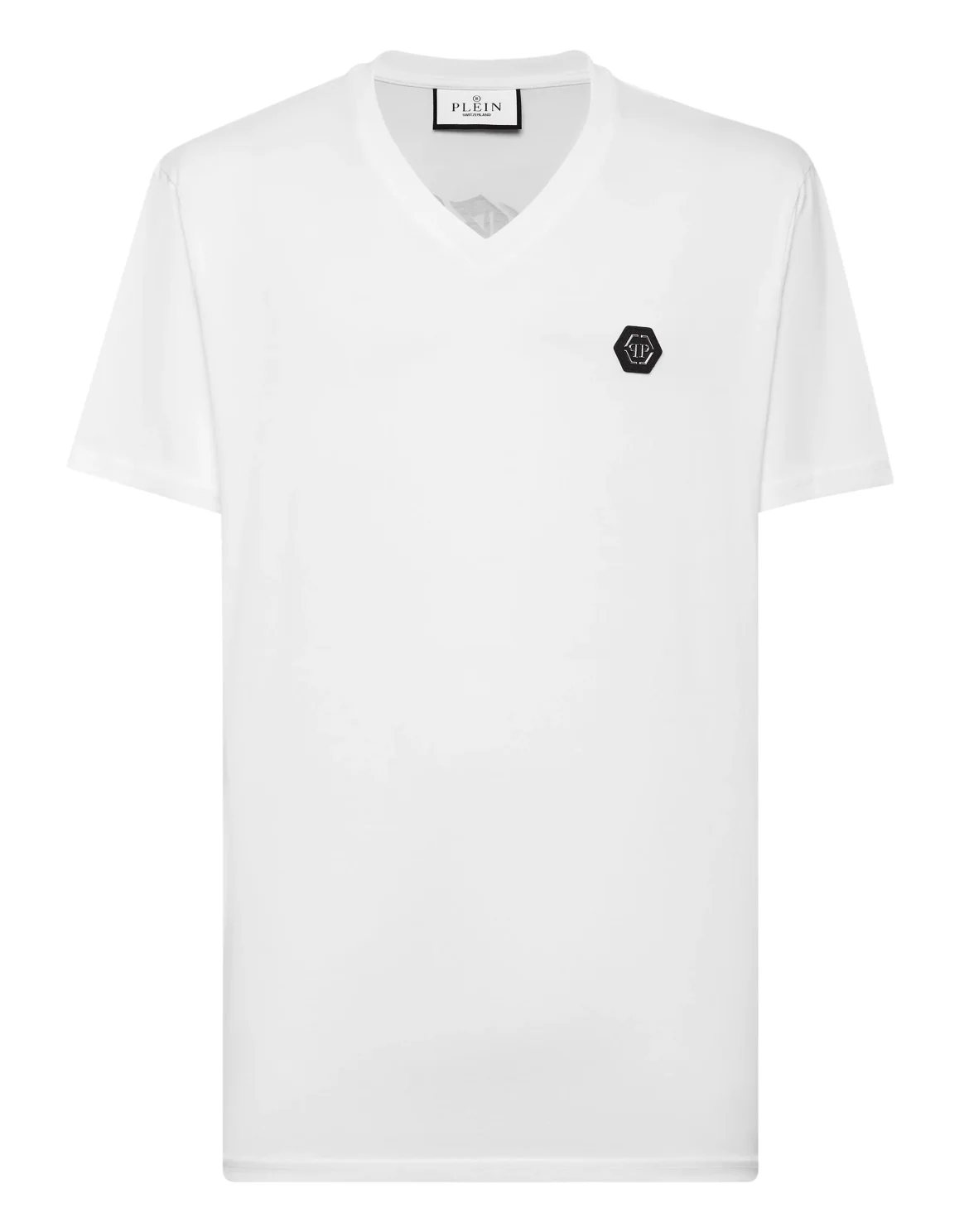 T-shirt V-Neck SS Gothic Plein, цвет: Белый