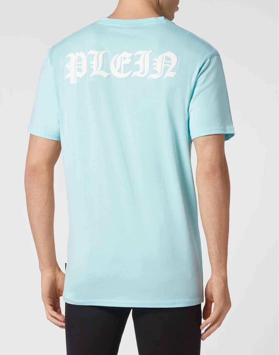 T-shirt V-Neck SS Gothic Plein, цвет: Голубой