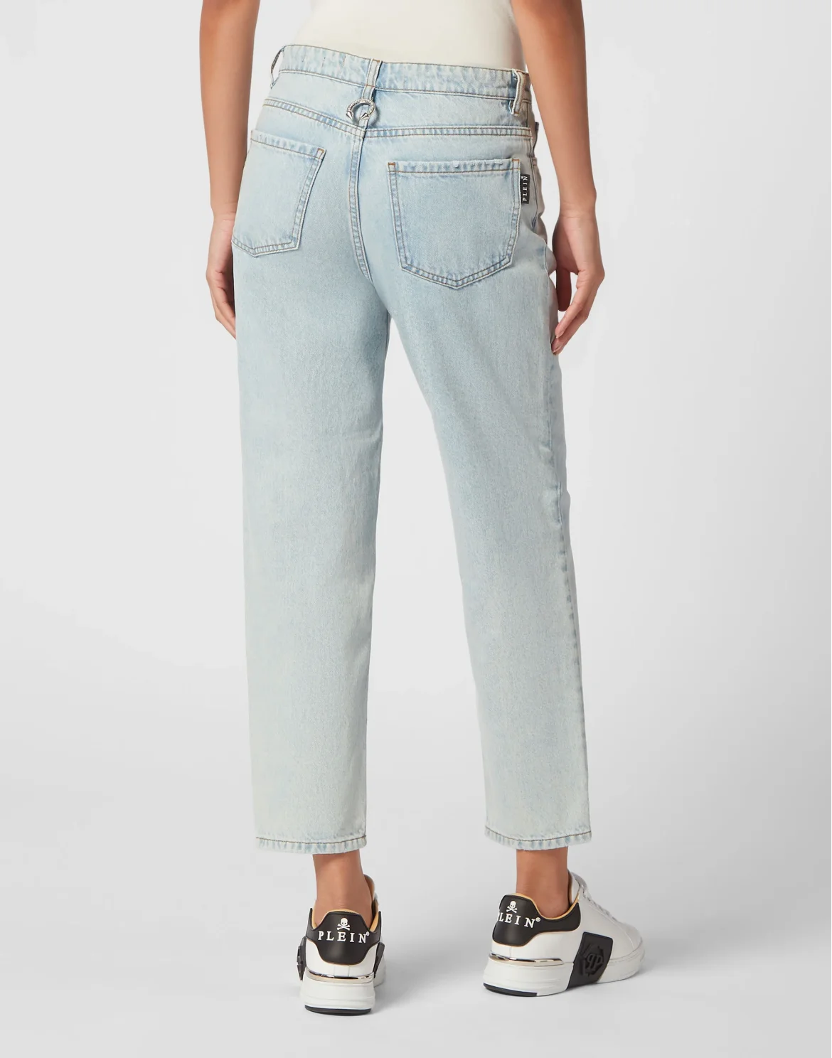 Denim Trousers Mom Fit, цвет: Голубой