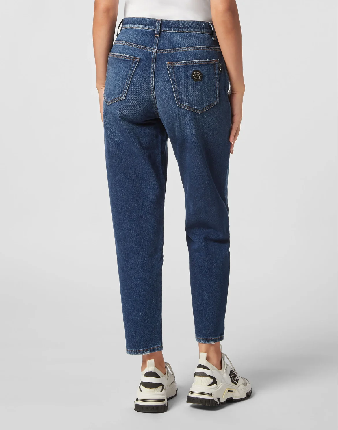 Denim Trousers Mom Fit, цвет: Белый
