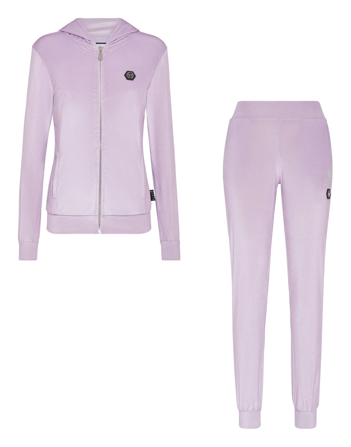Velvet Jogging Tracksuit: Top/Trousers Crystal Skull, цвет: Розовый