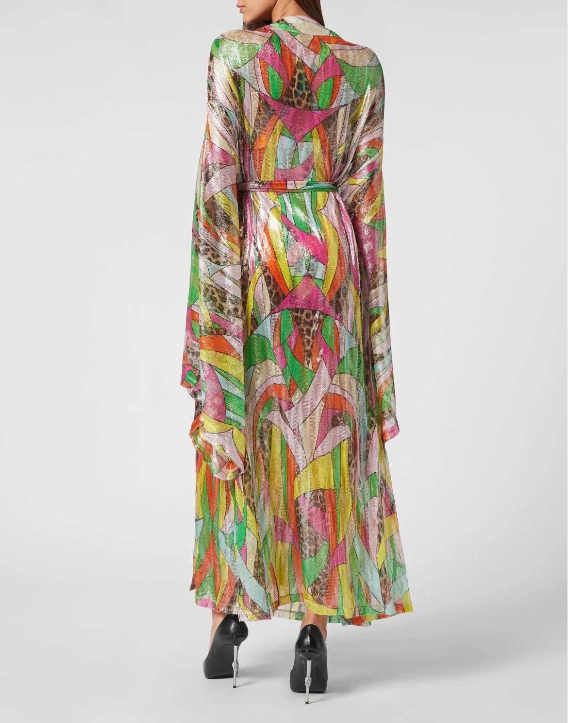 Knit Lurex Kaftan Rainbow Patchwork, цвет: Мультиколор