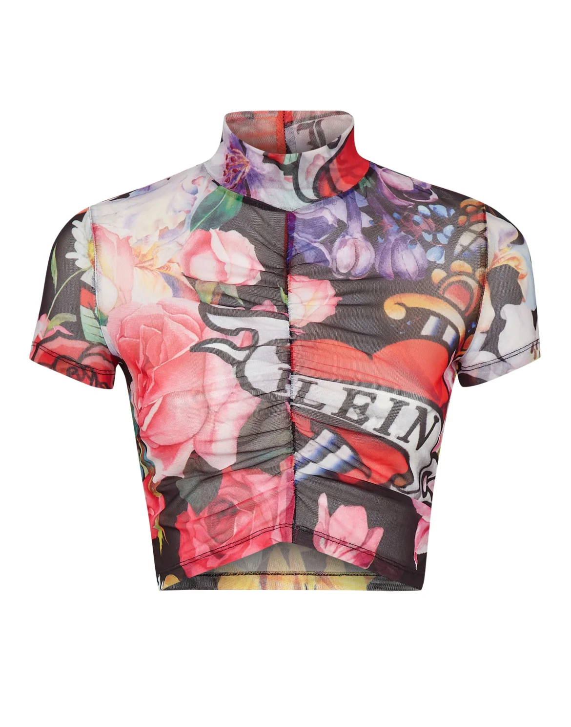 Cropped Top SS Love Flowers, цвет: Черный