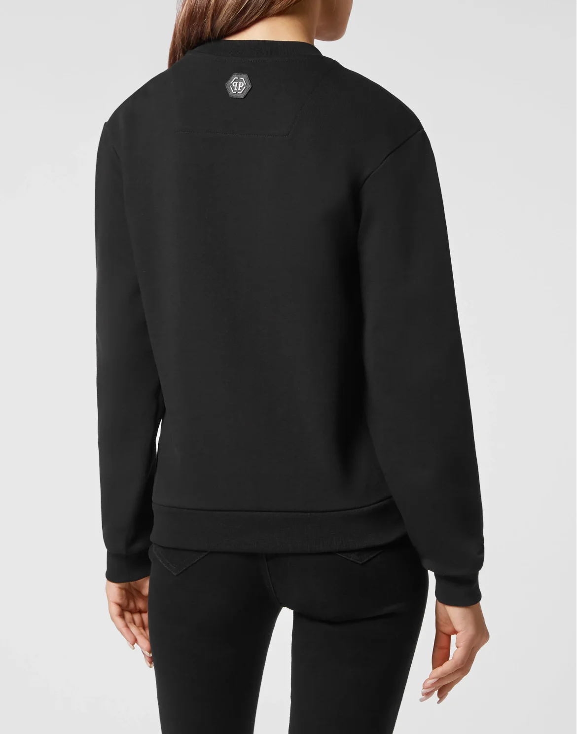 Oversize Pullover LS Baroque Skull, цвет: Черный