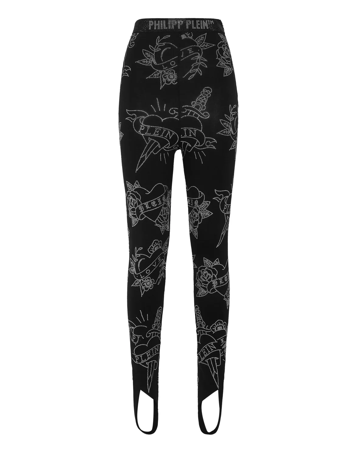High-Waisted Leggings Love, цвет: Черный