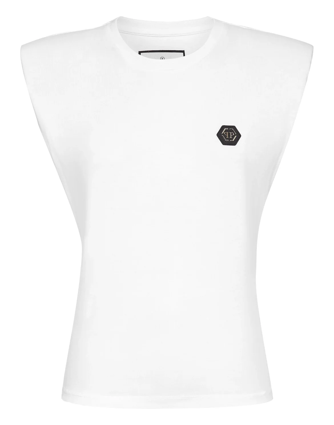 Shoulder Pads Tank Top Basic, цвет: Белый