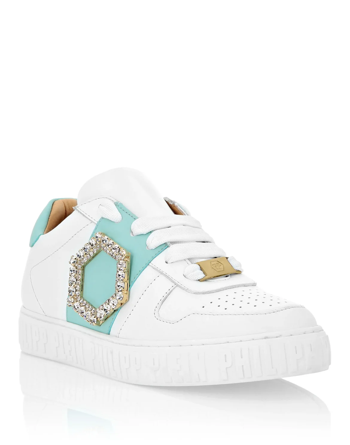Leather Lo-Top Sneakers, цвет: Белый