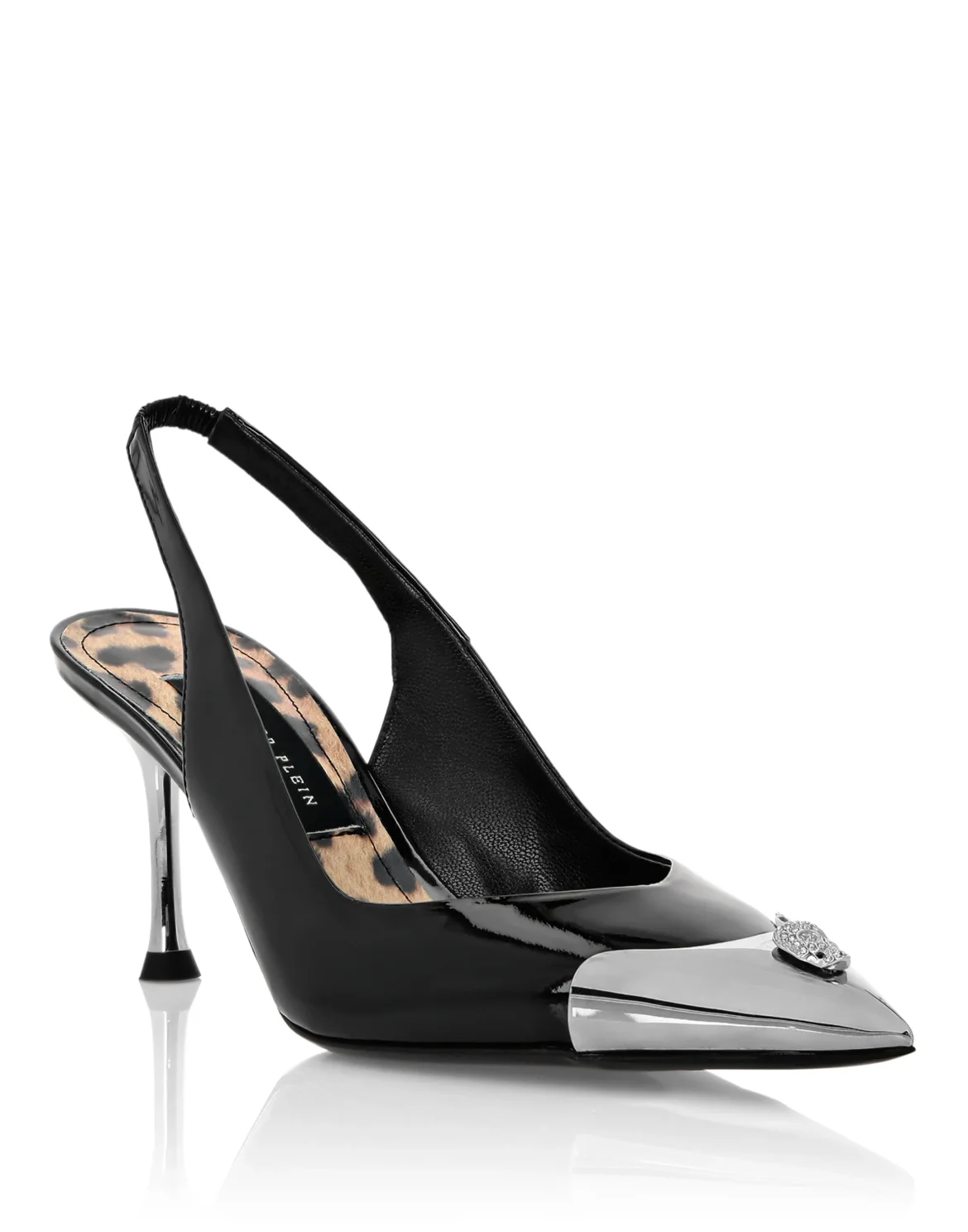 Decollete Low Heels Crystal Skull, цвет: Черный