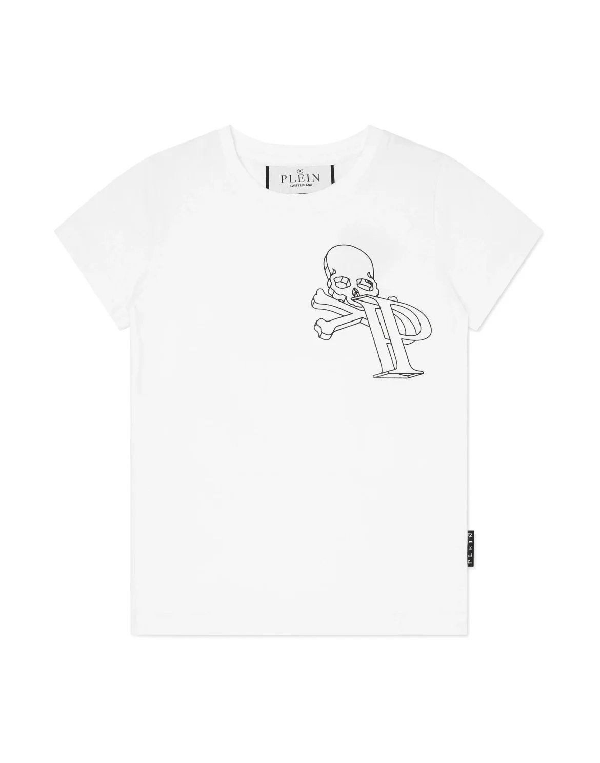 T-shirt Round Neck Wire Frame, цвет: Белый