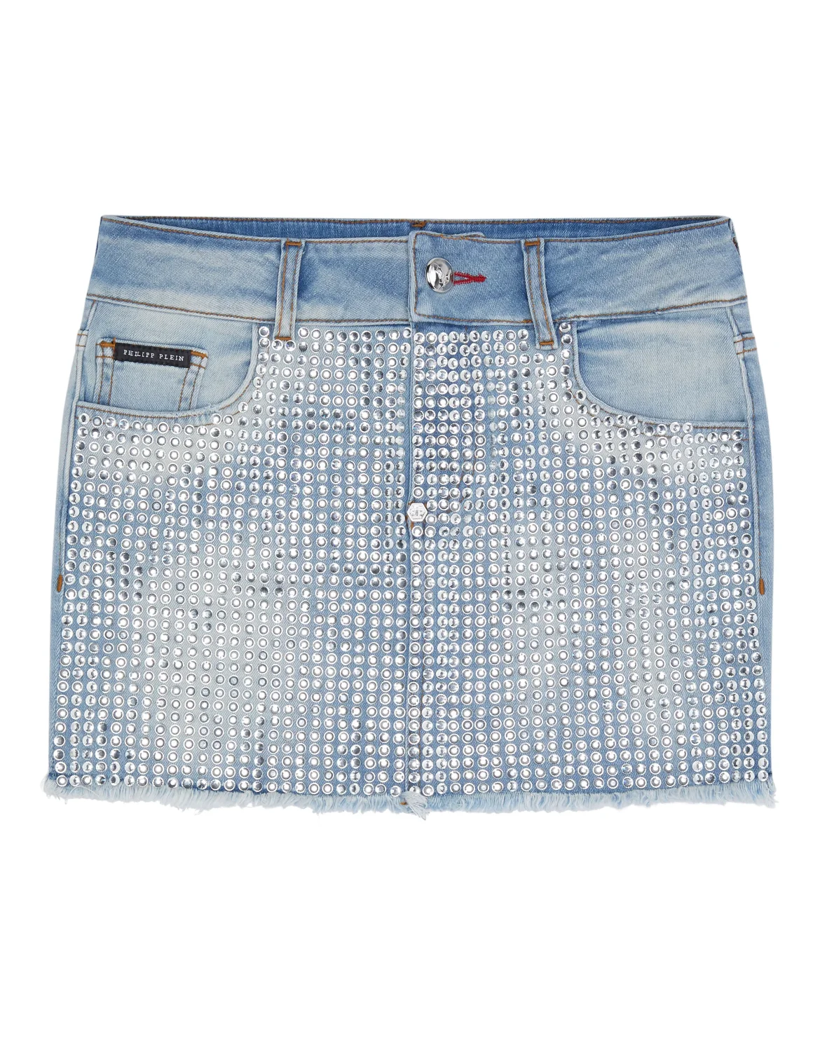 Denim Mini Skirt Crystal, цвет: Синий