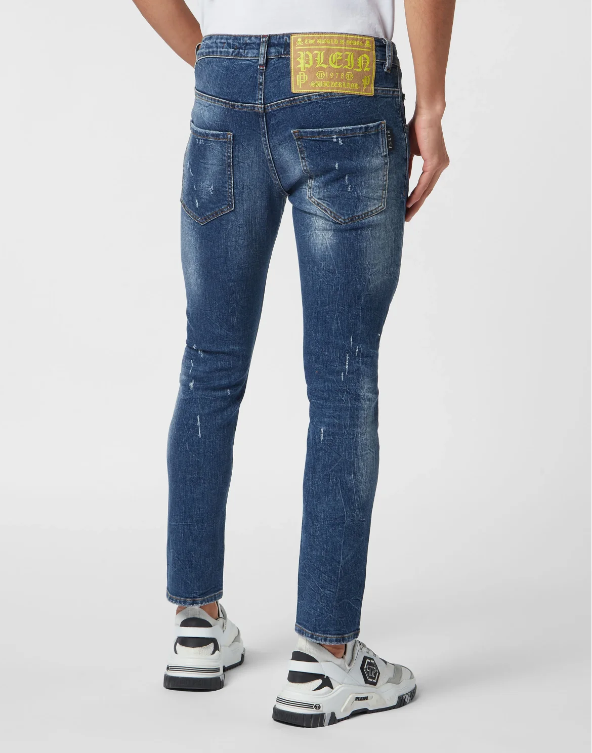 Denim Trousers Skinny Fit Lion Circus, цвет: Синий