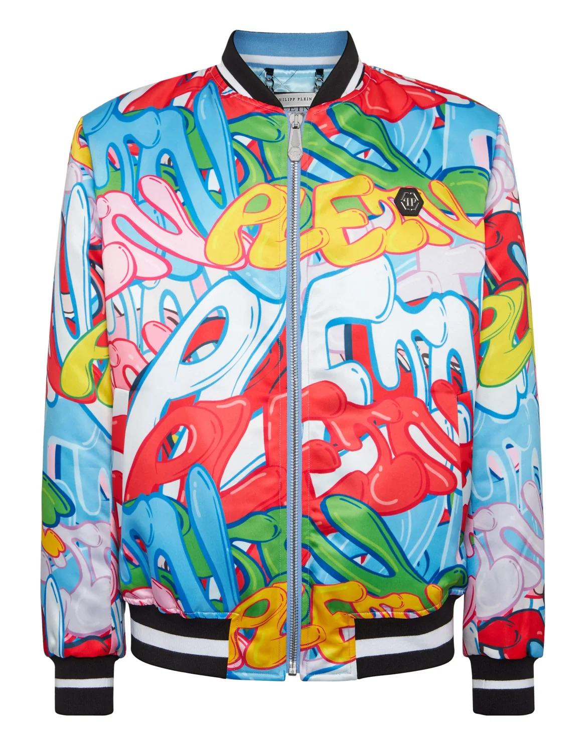 Satin Bomber Bombing Graffiti, цвет: Мультиколор