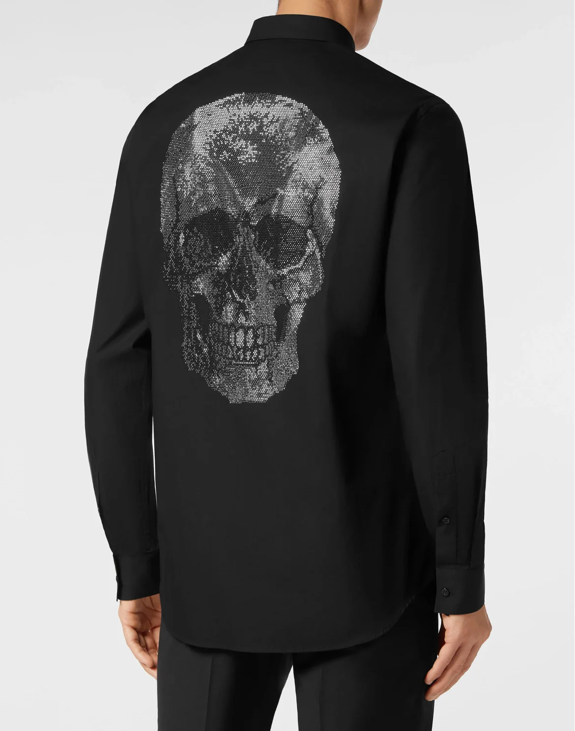 Shirt Sugar Daddy Cut LS Skull, цвет: Черный