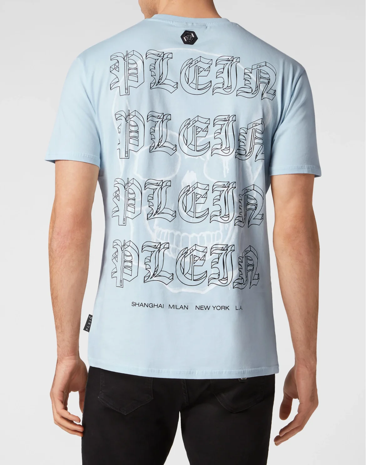 T-shirt Round Neck SS Wire Frame, цвет: Голубой