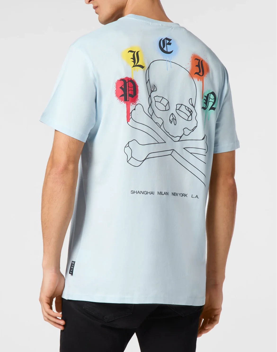 T-shirt Round Neck SS Wire Frame, цвет: Голубой