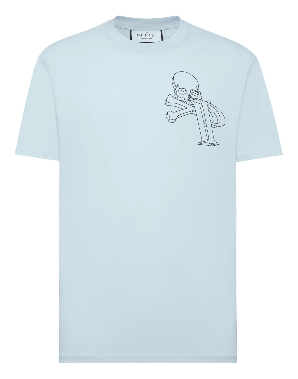 T-shirt Round Neck SS Wire Frame, цвет: Голубой