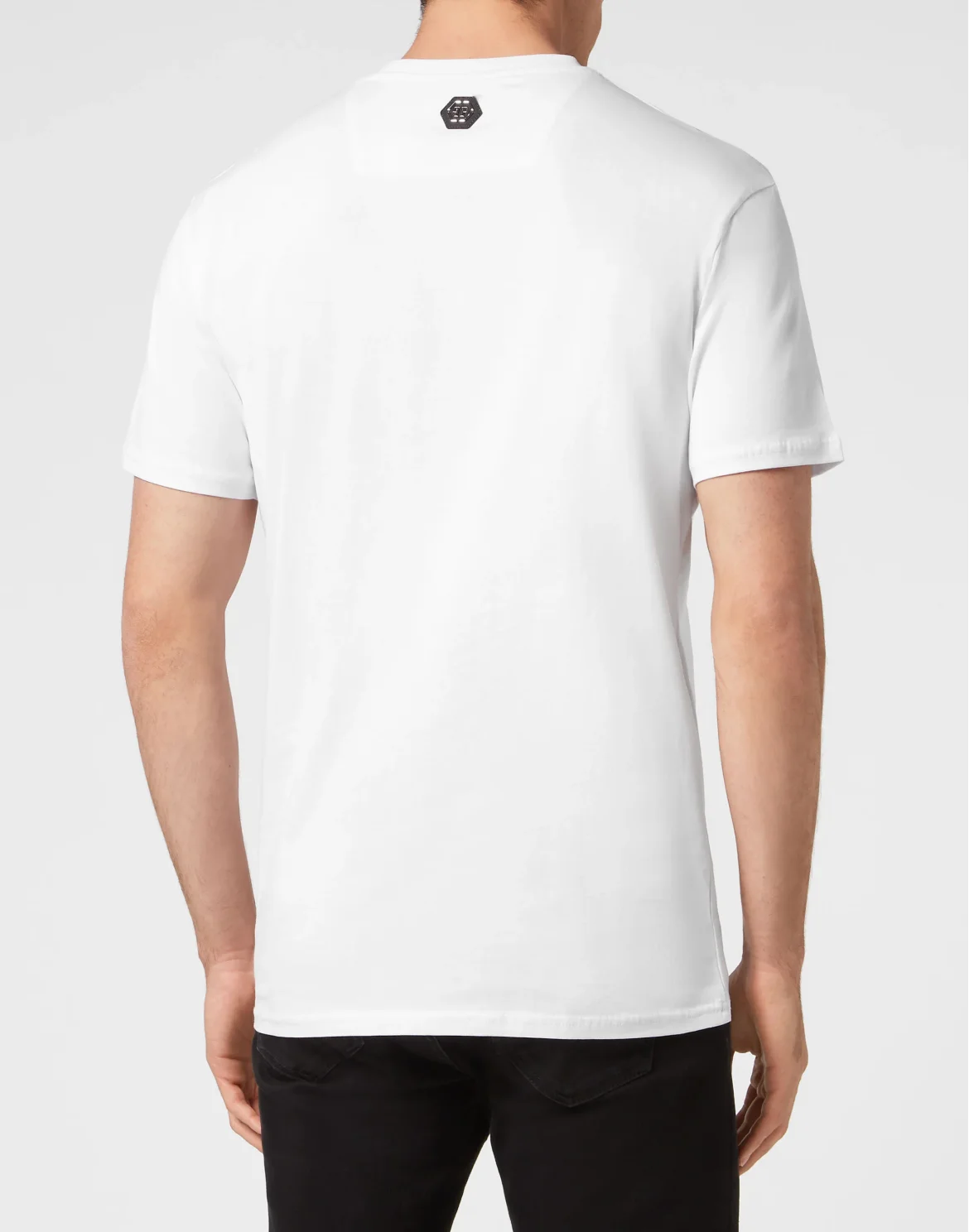 T-shirt Round  Neck SS with crystals Philipp Plein TM, цвет: Белый