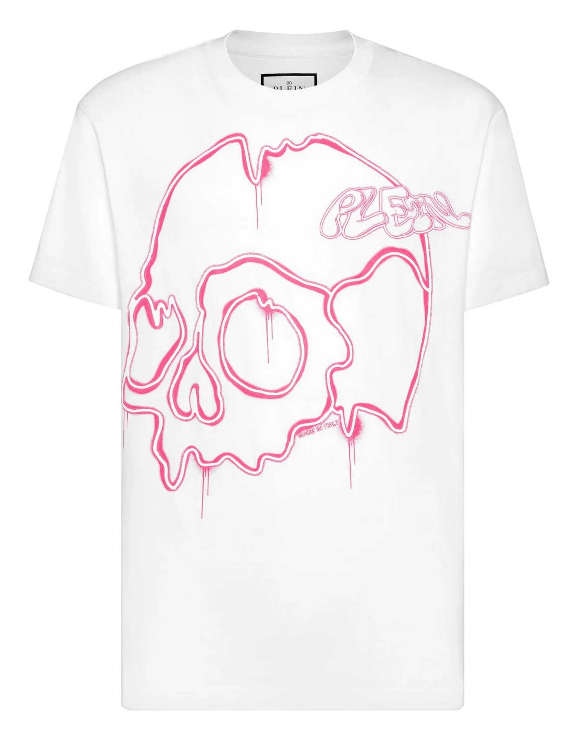 T-shirt Round Neck SS Dripping Skull, цвет: Белый