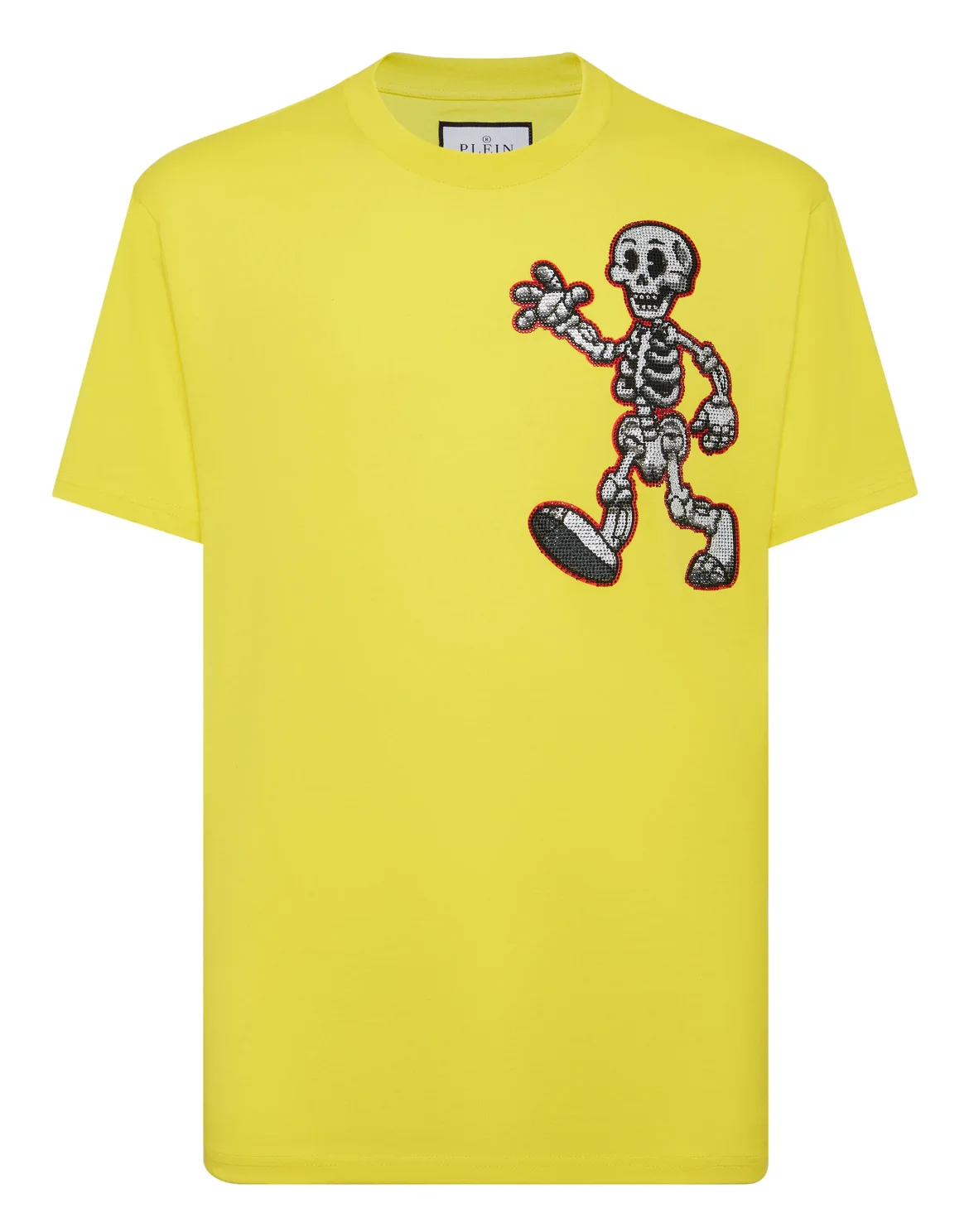 T-shirt Round Neck SS Skeleton, цвет: Желтый