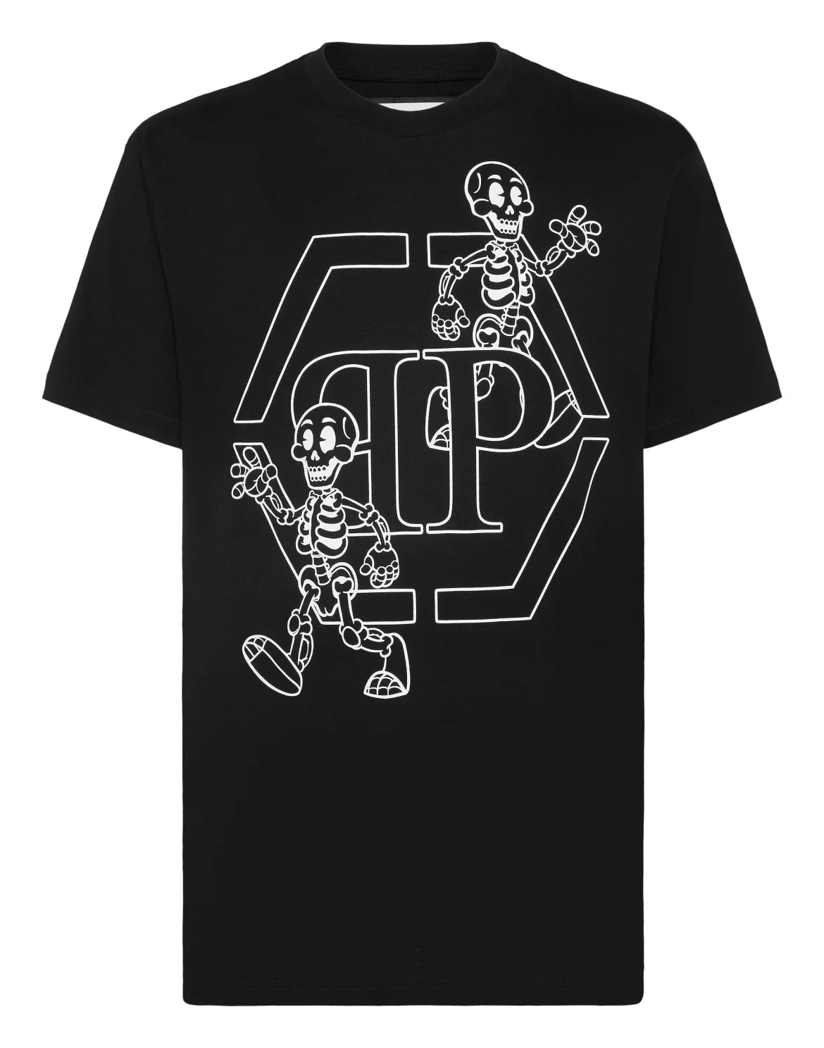 T-shirt Round Neck SS Skeleton, цвет: Черный
