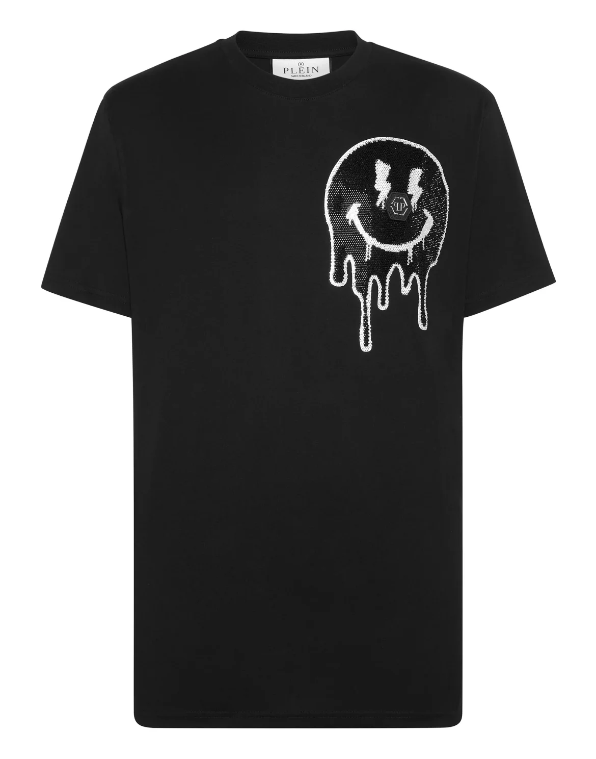 T-shirt Round Neck SS Smile, цвет: Черный