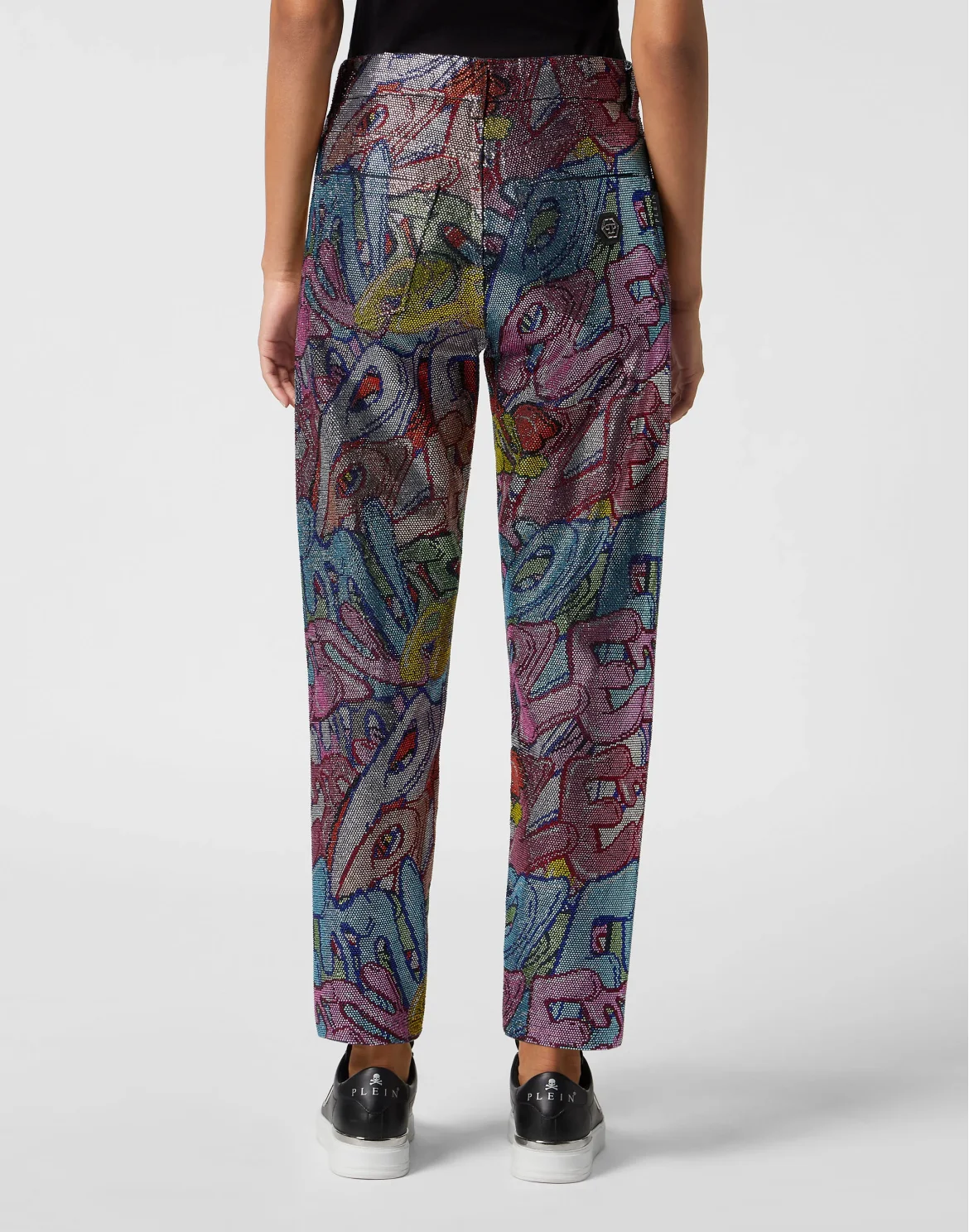 Denim Trousers Mom Fit Brooches, цвет: Синий